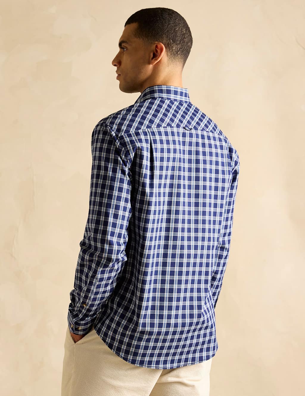 Non Iron Cotton Rich Checked Shirt 3 of 5