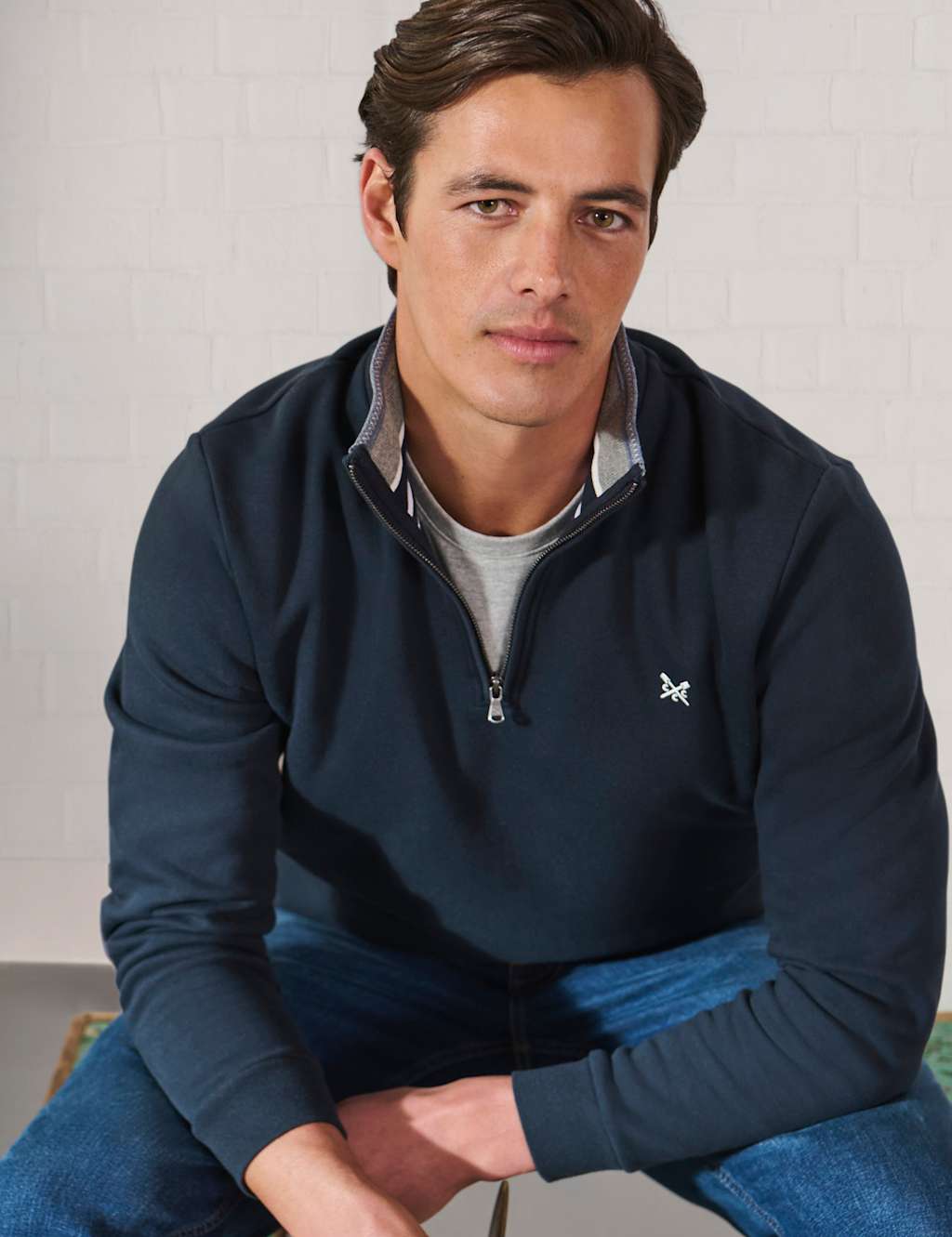 Cotton Rich Half Zip Sweatshirt 3 of 4