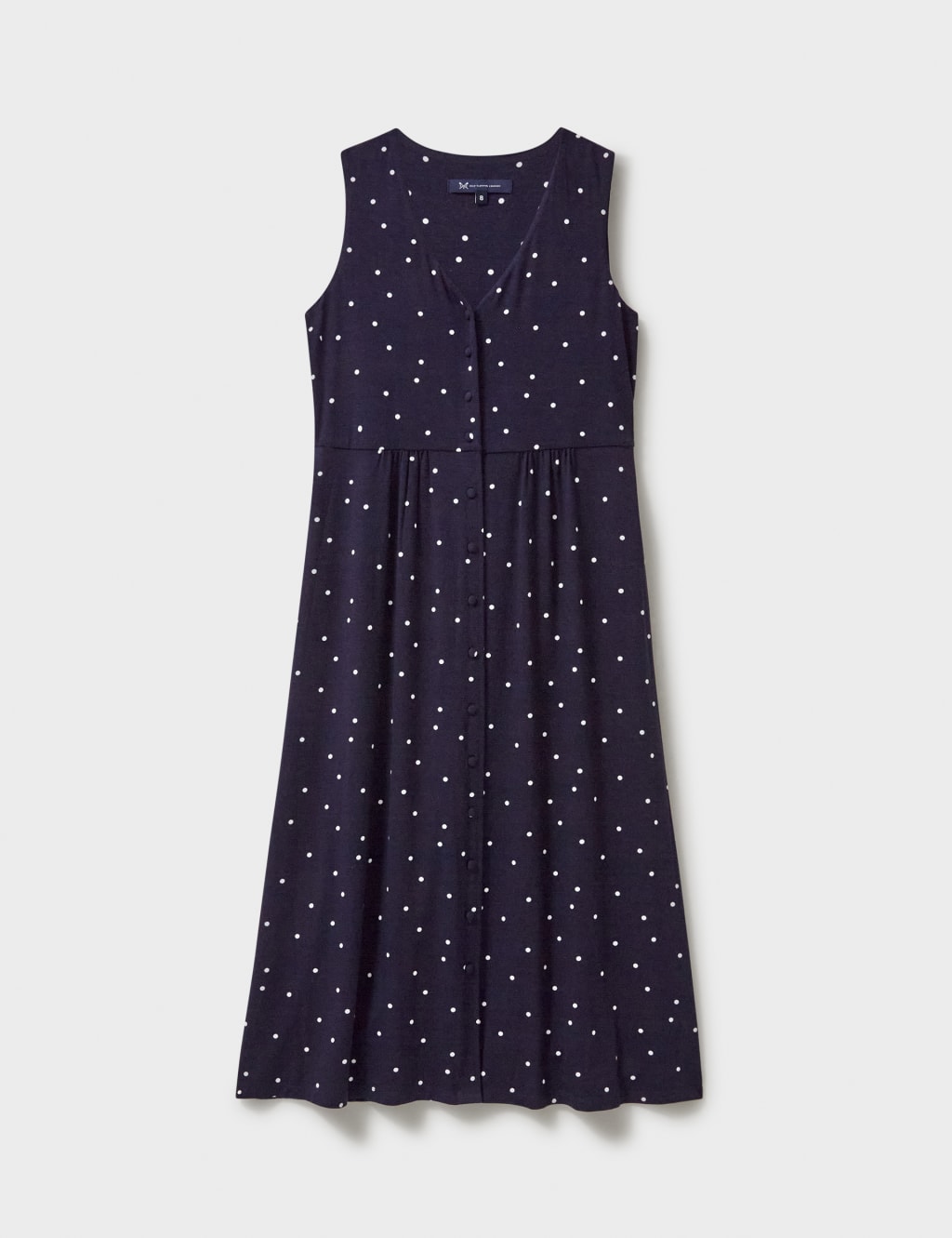 Polka Dot Button Front Midi Tea Dress 2 of 5