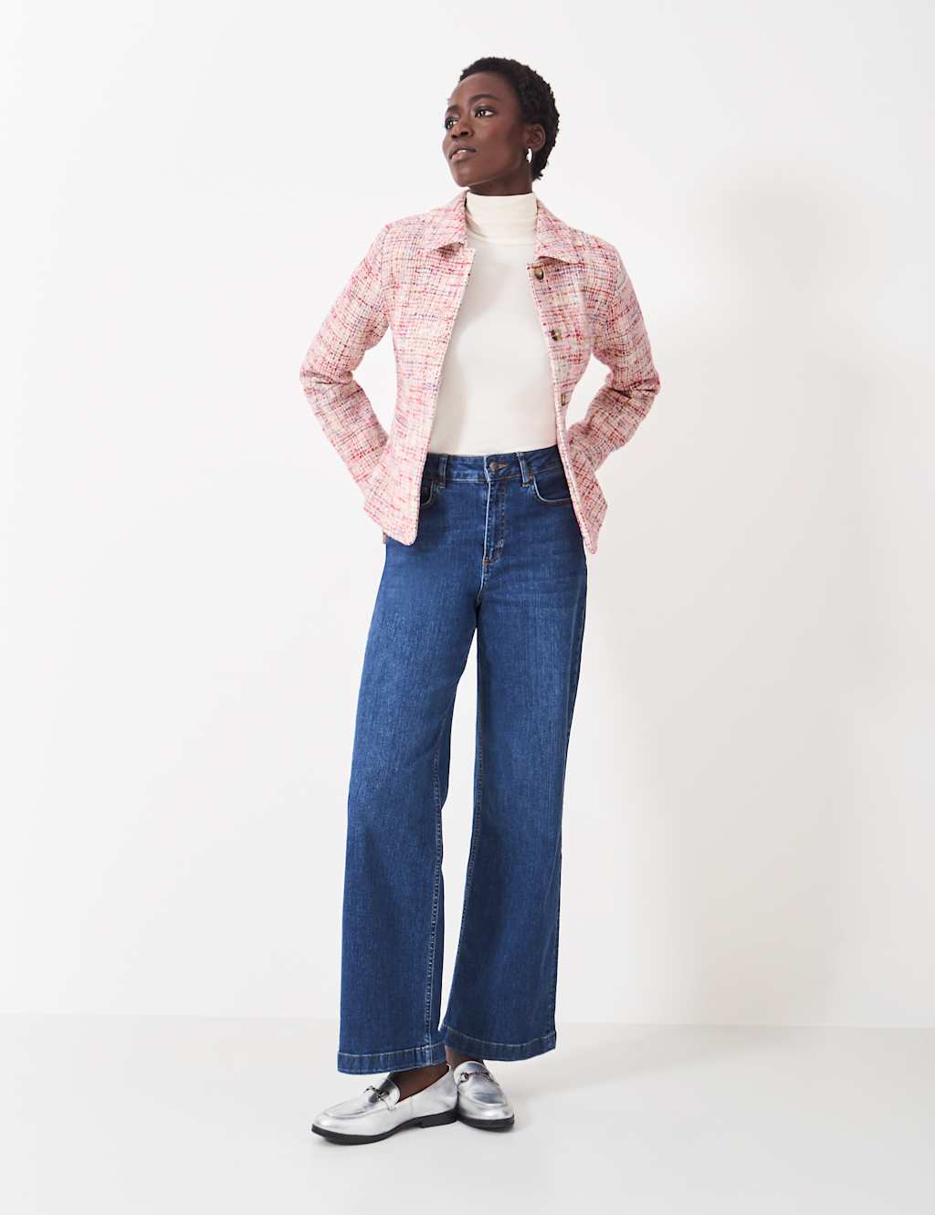 Textured Collared Short Jacket 3 of 5