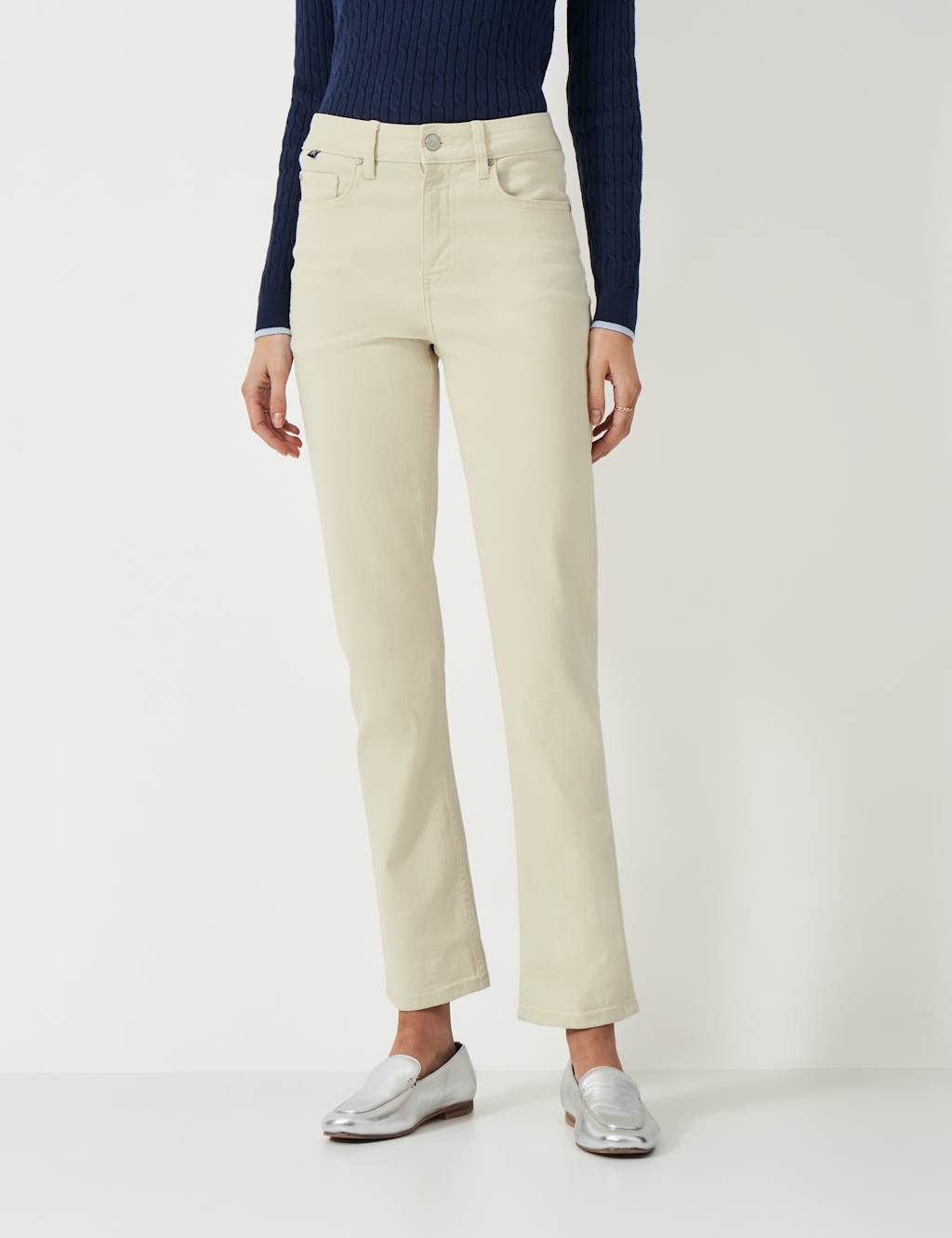 High Waisted Straight Leg Jeans 3 of 5