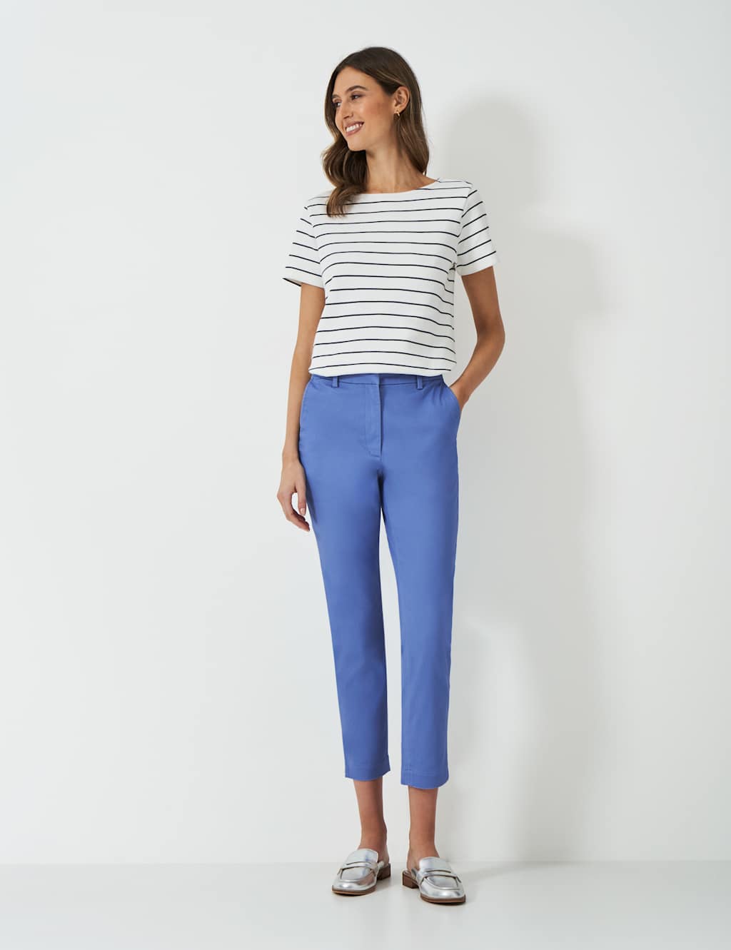 Cotton Rich Skinny Cropped Chinos 1 of 5