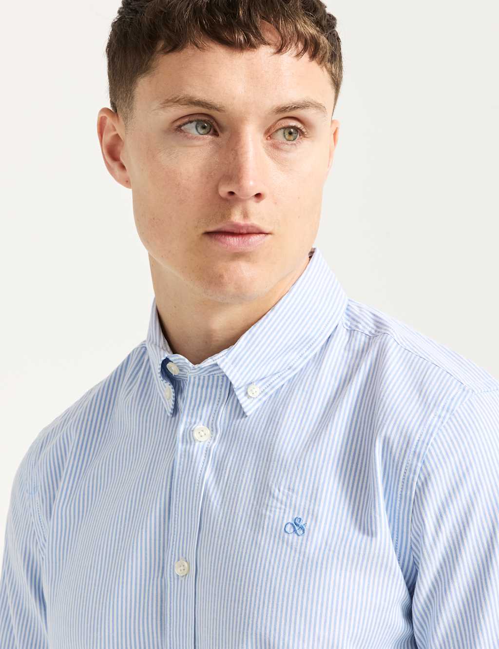 Pure Cotton Striped Oxford Shirt 5 of 5