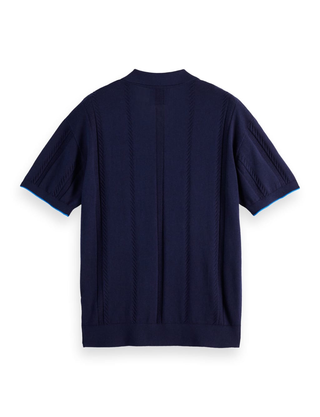Cotton Blend Knitted Polo Shirt with Linen 5 of 5