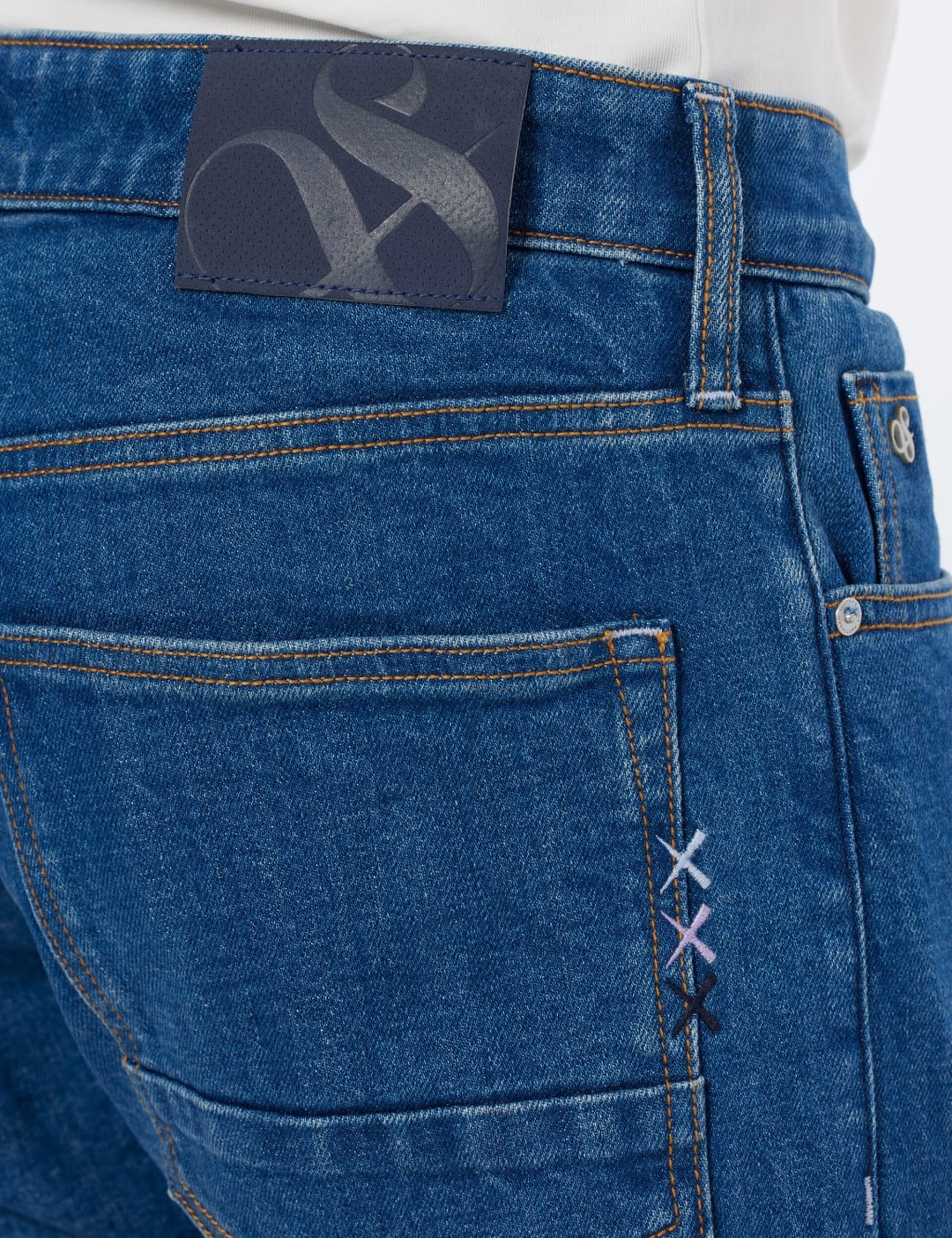 Regular Fit Slim 5 Pocket Stretch Jeans 5 of 5