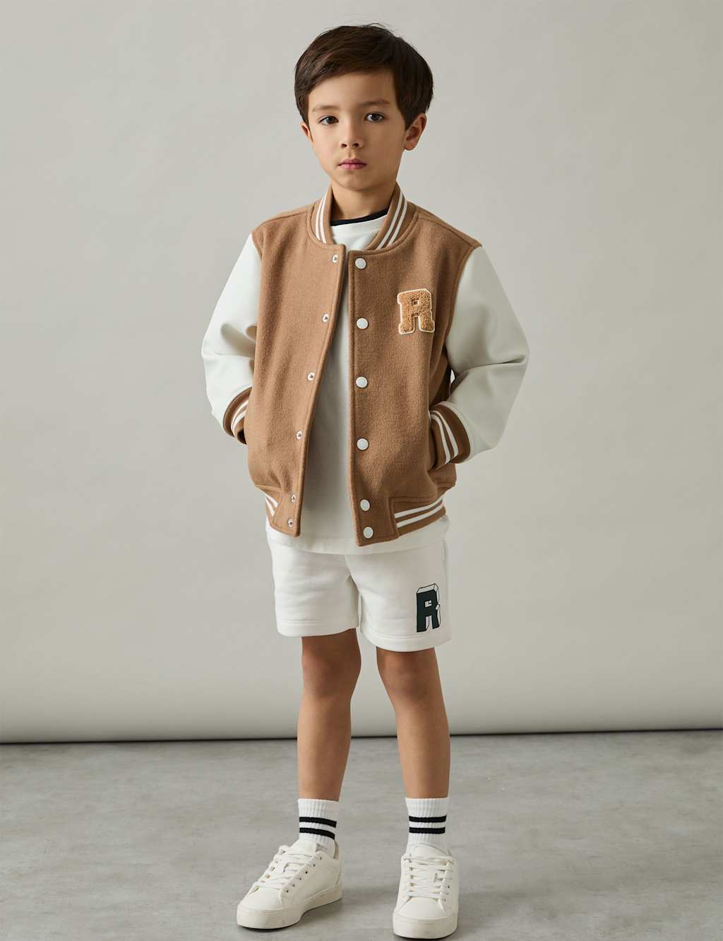 Cotton Rich 'R' Initial Jersey Shorts (3-14 Yrs) 3 of 4