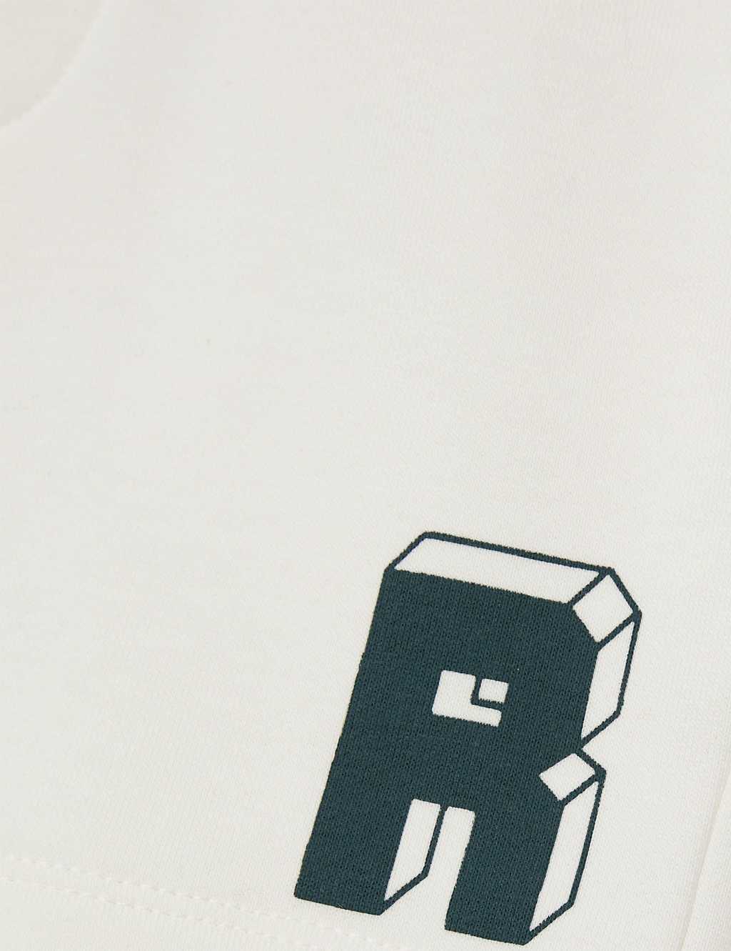 Cotton Rich 'R' Initial Jersey Shorts (3-14 Yrs) 4 of 4