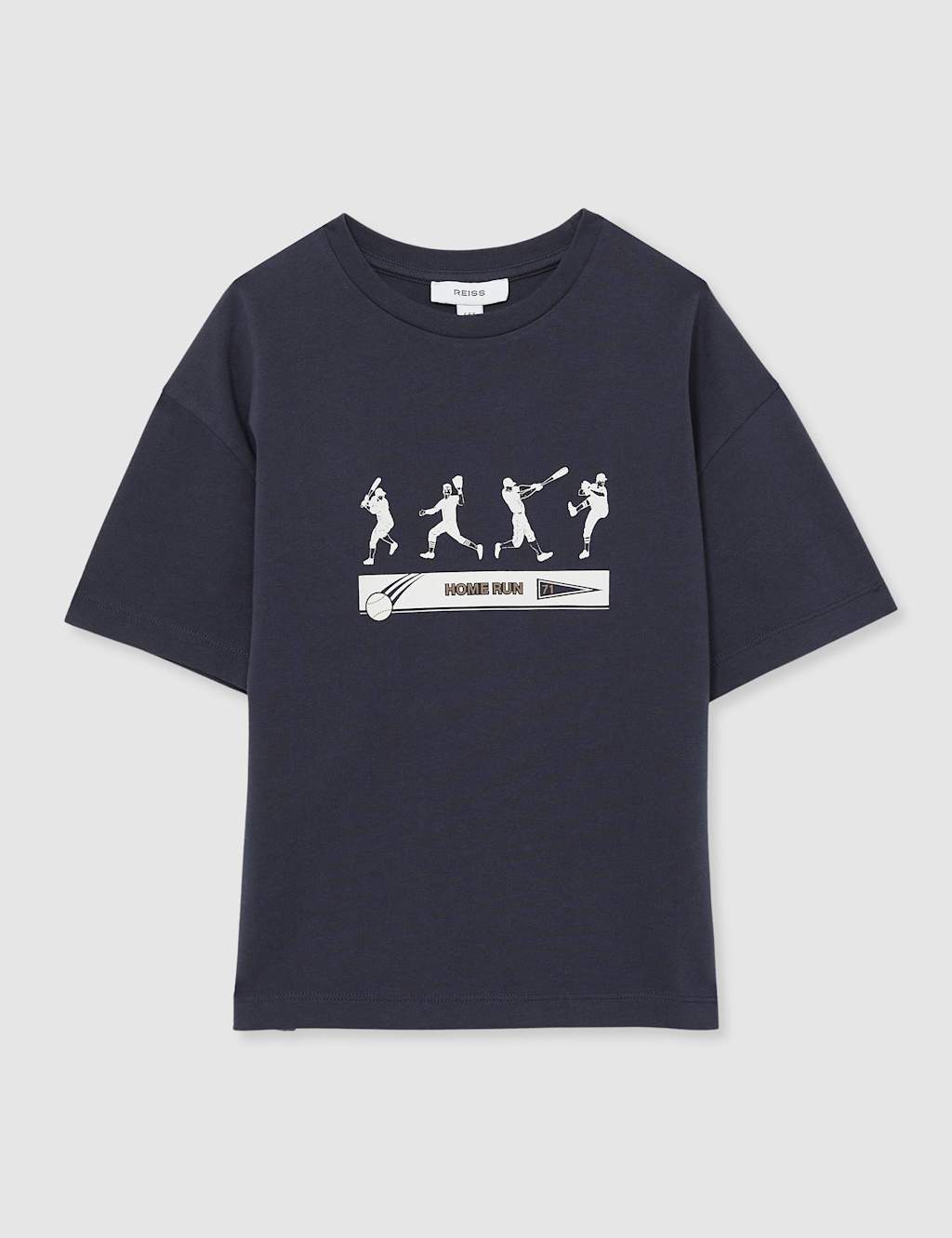Pure Cotton Baseball Oversized T-Shirt (3-14 Yrs) 2 of 4
