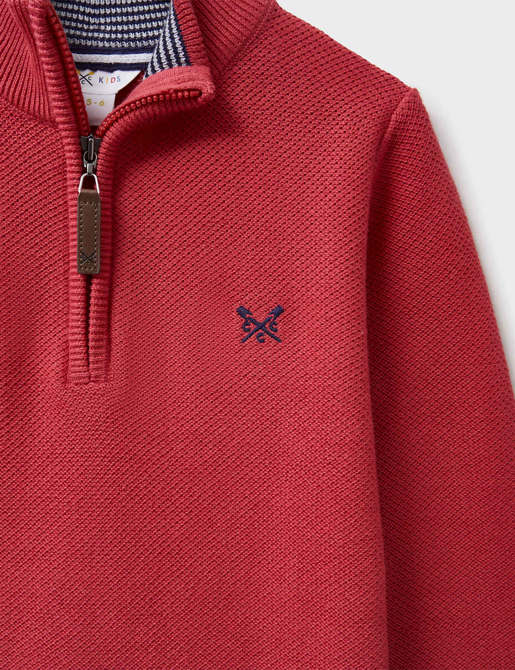 Pure Cotton Half Zip Jumper (3-12 Yrs) 3 of 3