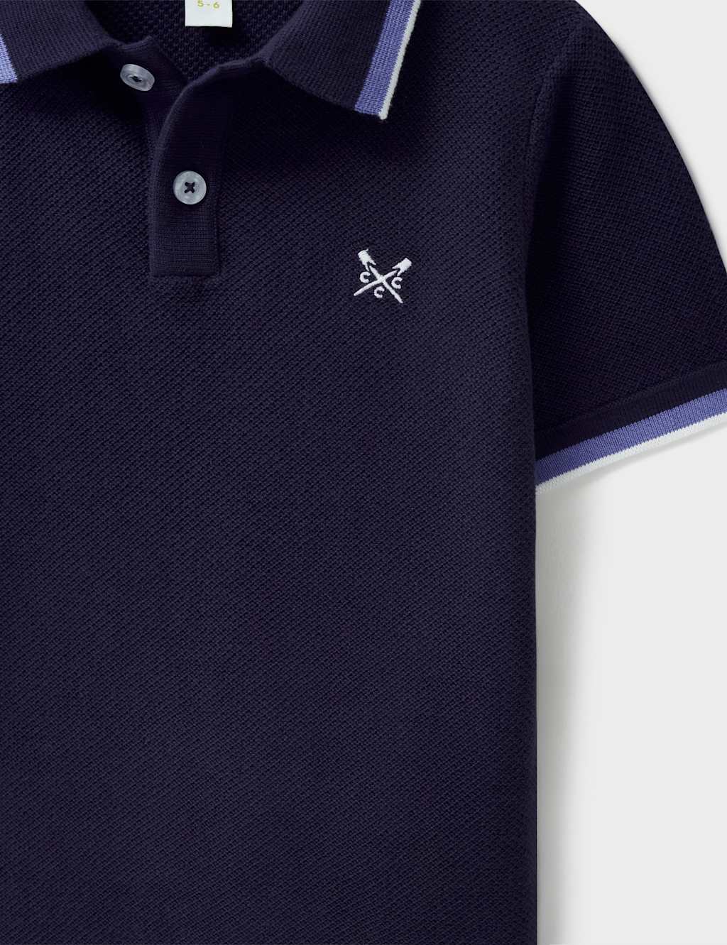 Pure Cotton Knitted Polo Shirt (3-12 Yrs) 3 of 3