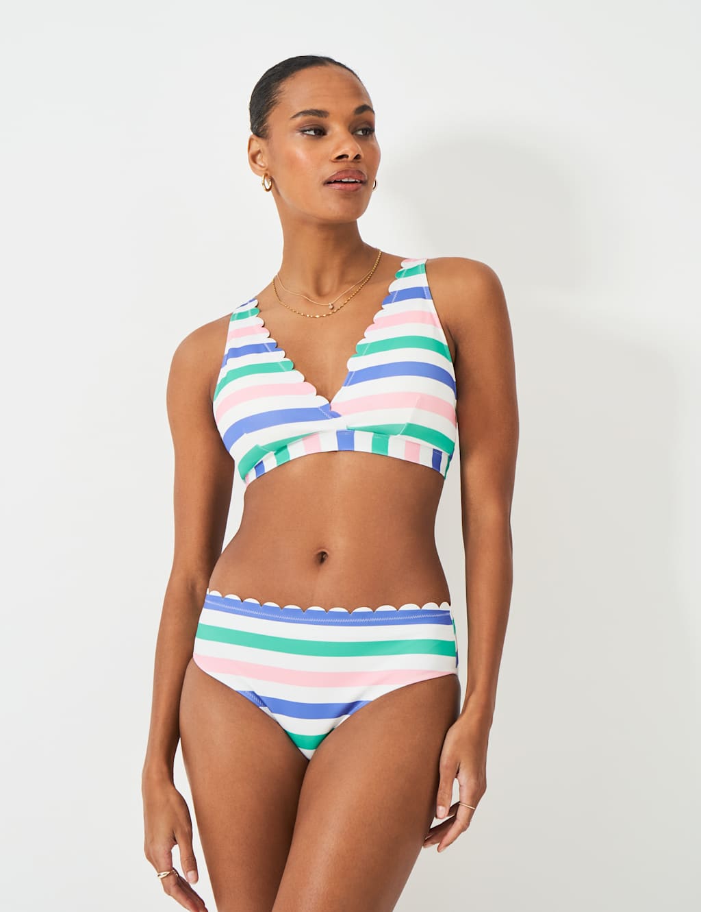 Scallop Trim Bikini Bottoms 3 of 5