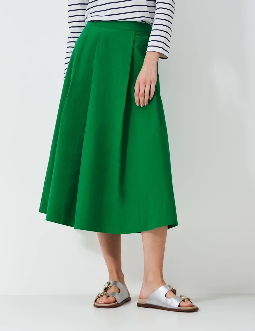 Pure Cotton Midaxi A-Line Skirt 3 of 5