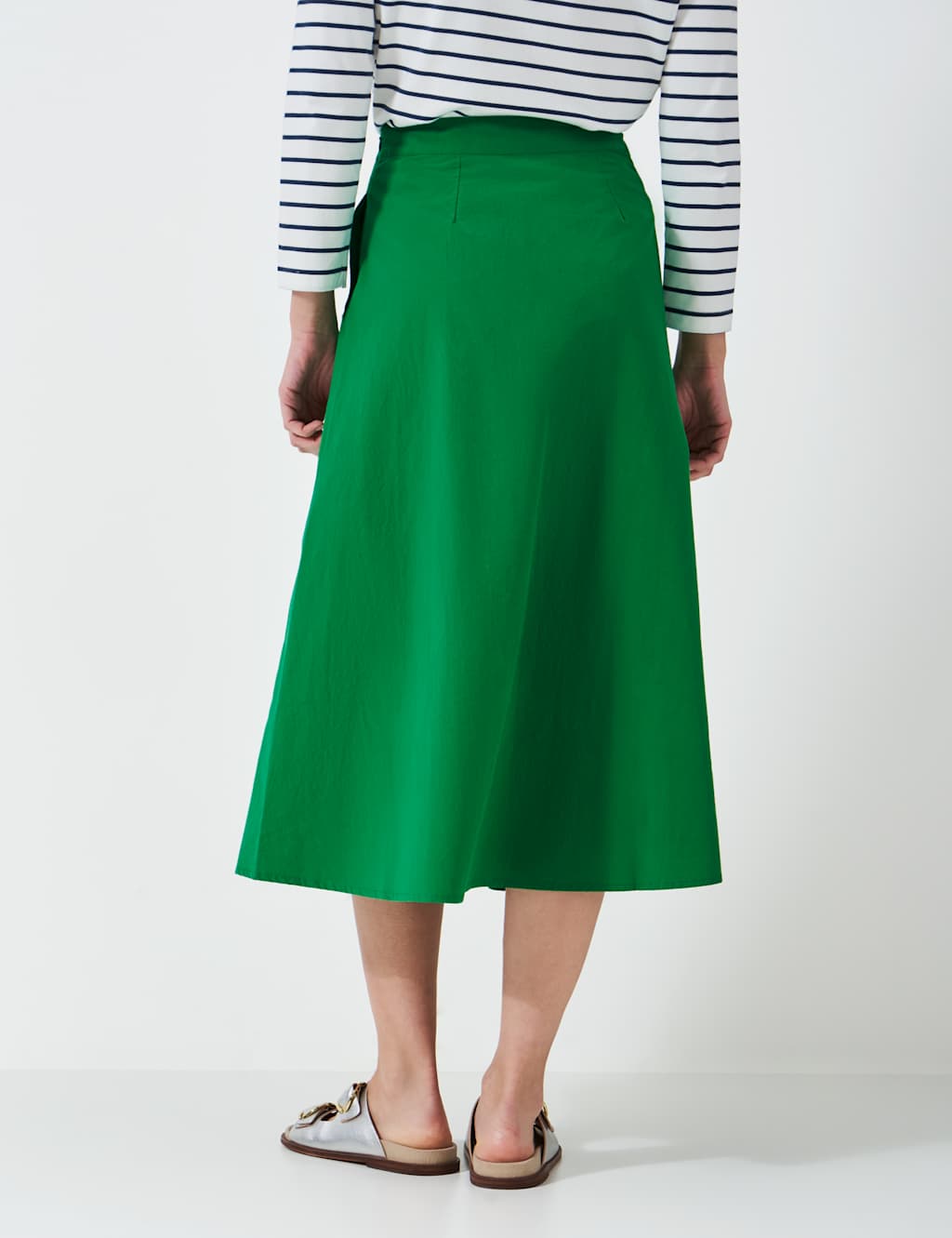 Pure Cotton Midaxi A-Line Skirt 4 of 5