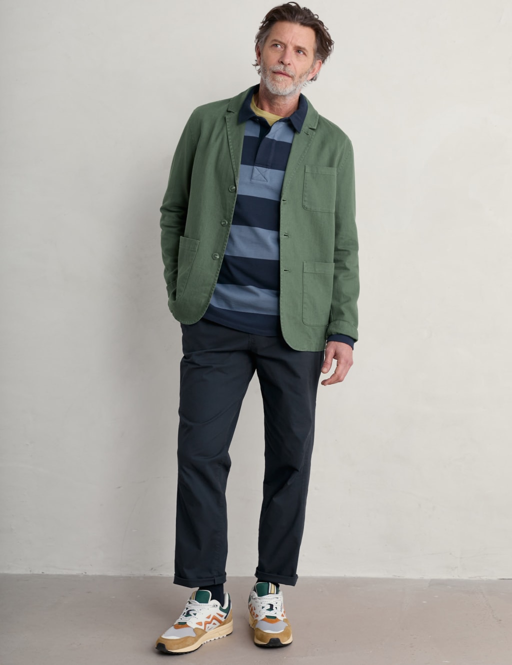 Regular Fit Cotton Rich Cargo Trousers 1 of 5