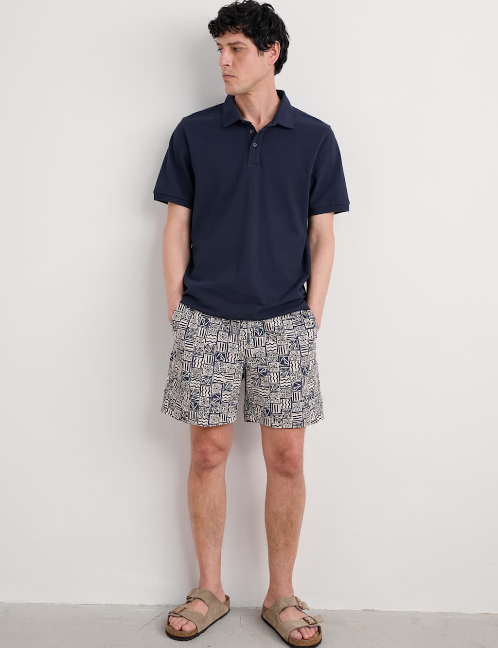 Pocketed Printed Swim Shorts 3 of 5