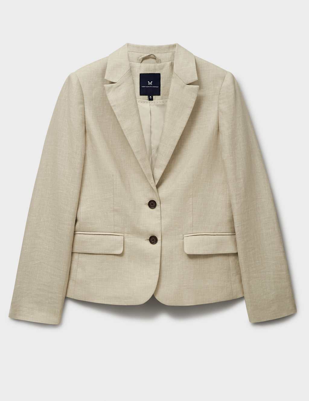 Linen Blend Single Breasted Blazer 2 of 5