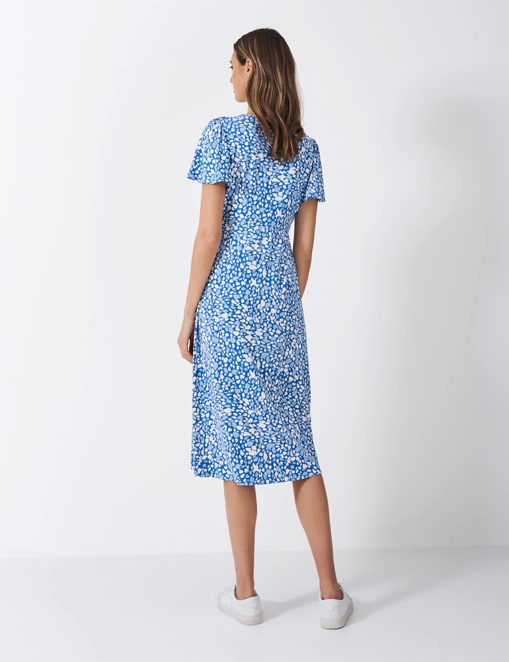 Jersey Floral Knee Length Tea Dress 4 of 5