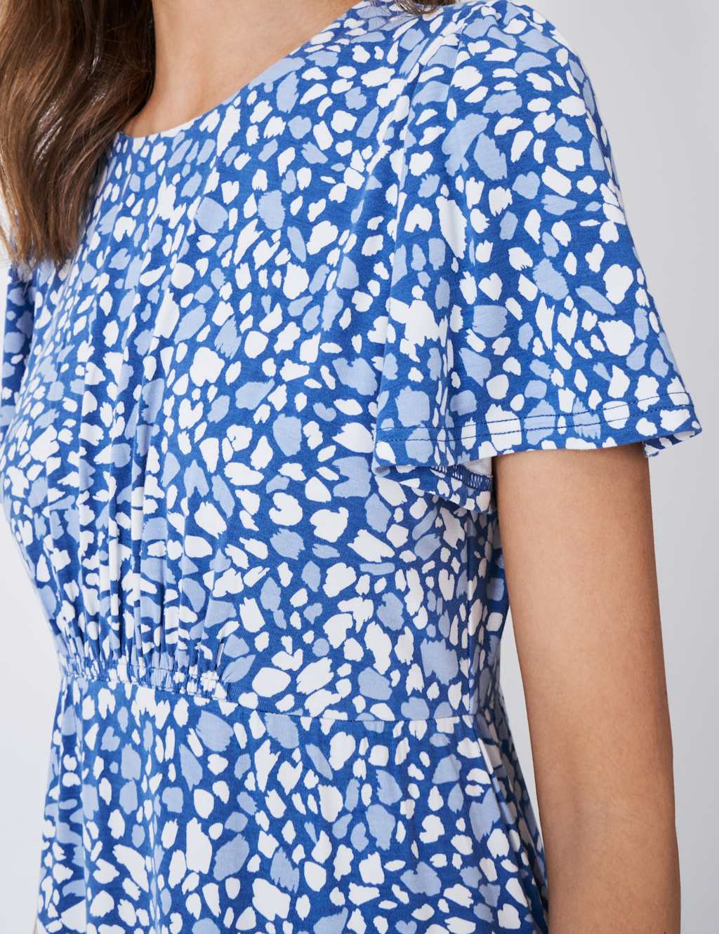 Jersey Floral Knee Length Tea Dress 5 of 5