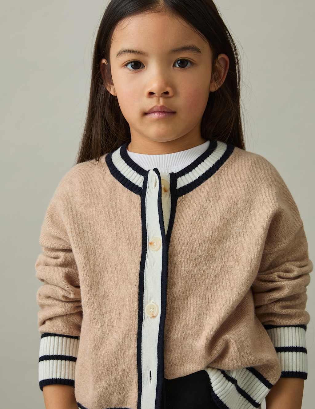 Merino Wool Blend Knitted Cardigan (4-14 Yrs) 4 of 4