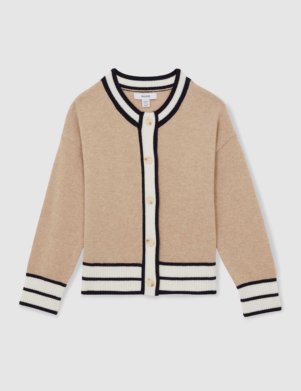 Merino Wool Blend Knitted Cardigan (4-14 Yrs) 2 of 4