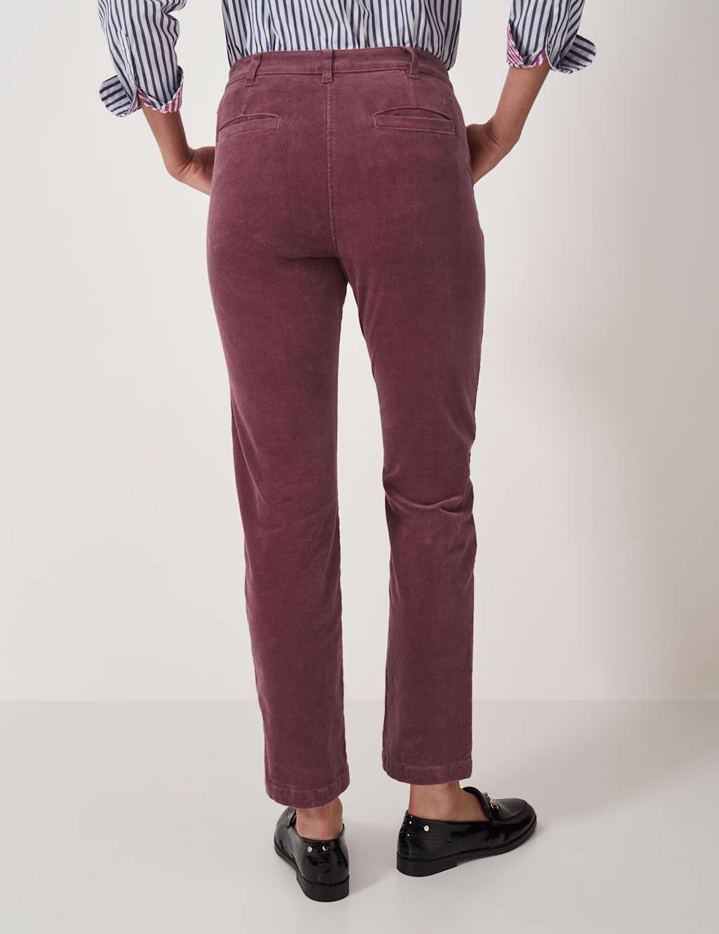 Cord Tapered Ankle Grazer Trousers 4 of 5