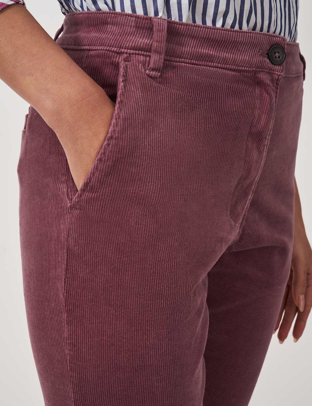 Cord Tapered Ankle Grazer Trousers 5 of 5