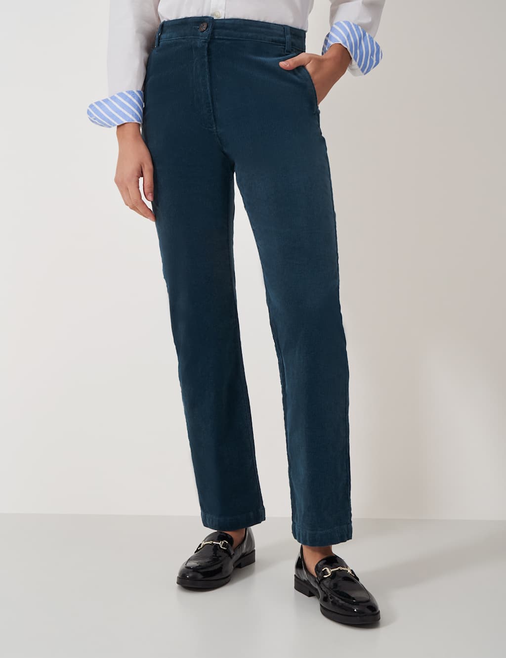 Cord Tapered Ankle Grazer Trousers 3 of 5