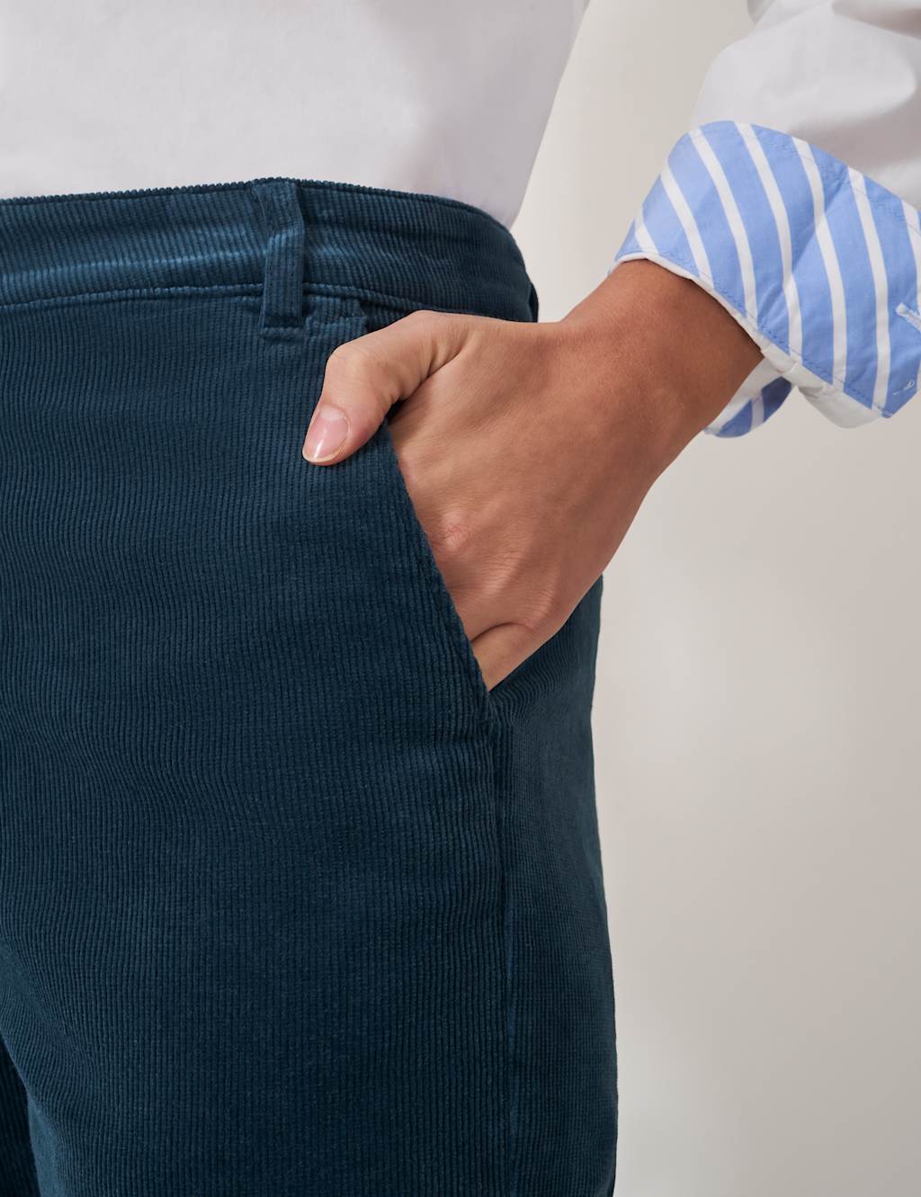 Cord Tapered Ankle Grazer Trousers 5 of 5