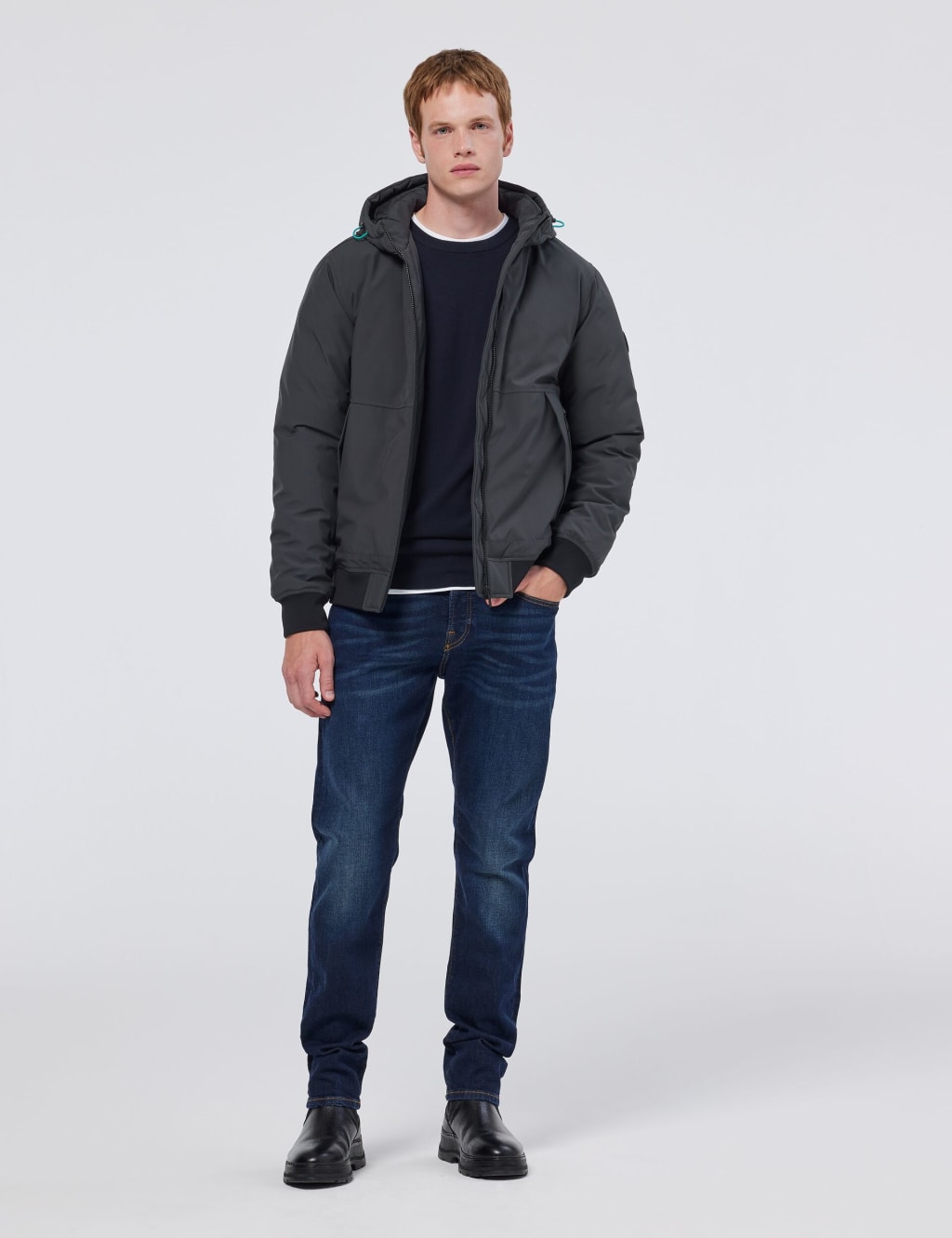 Hooded Softshell Bomber Jacket 3 of 5