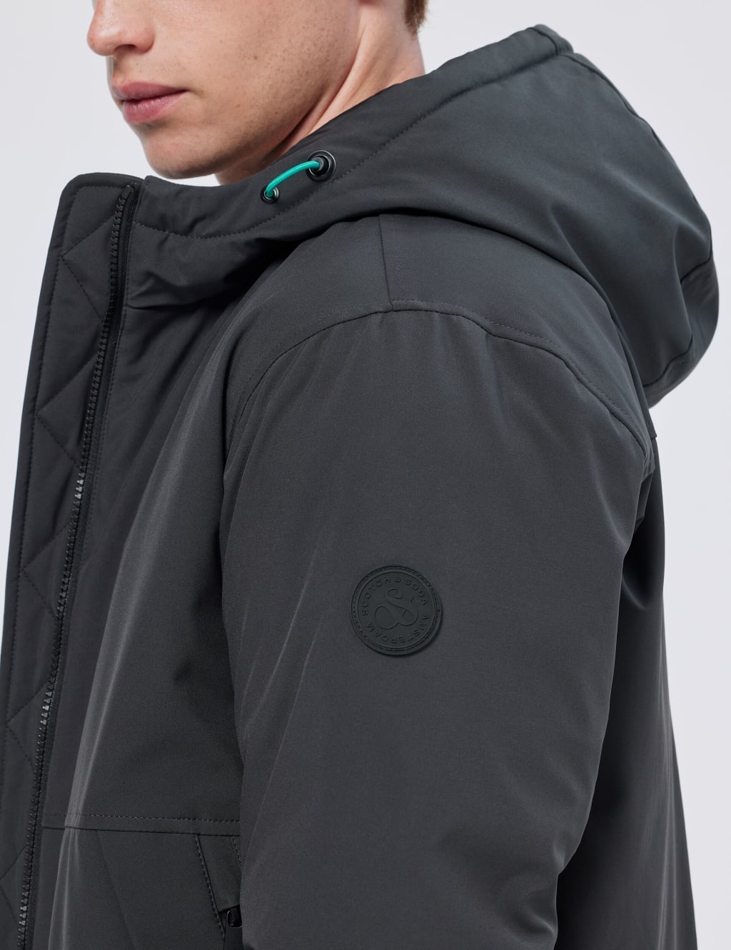 Hooded Softshell Bomber Jacket 5 of 5