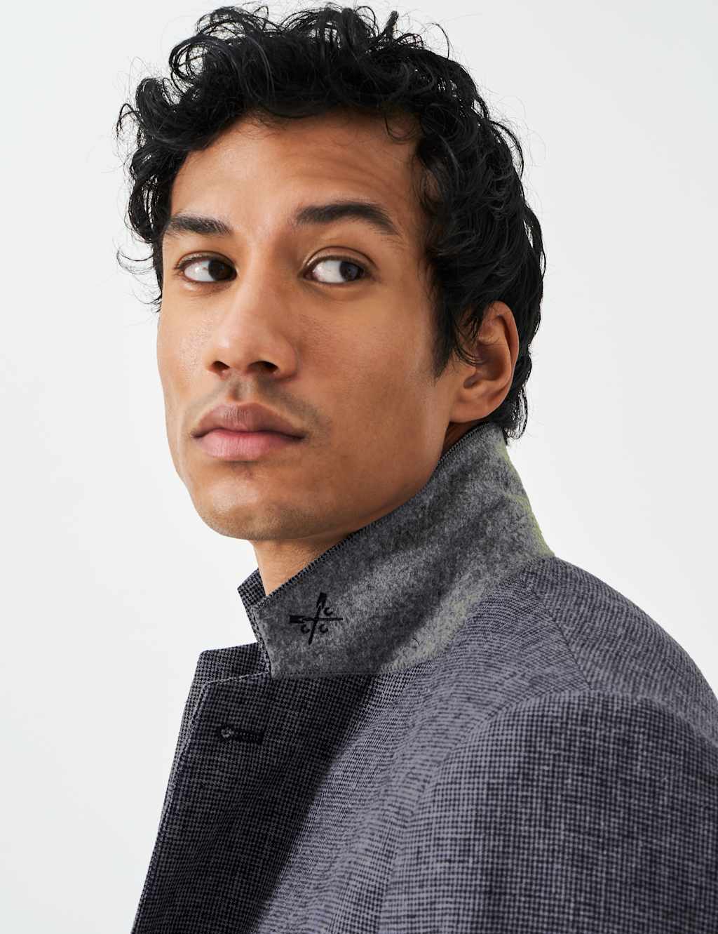 Linen Blend Checked Blazer 5 of 5