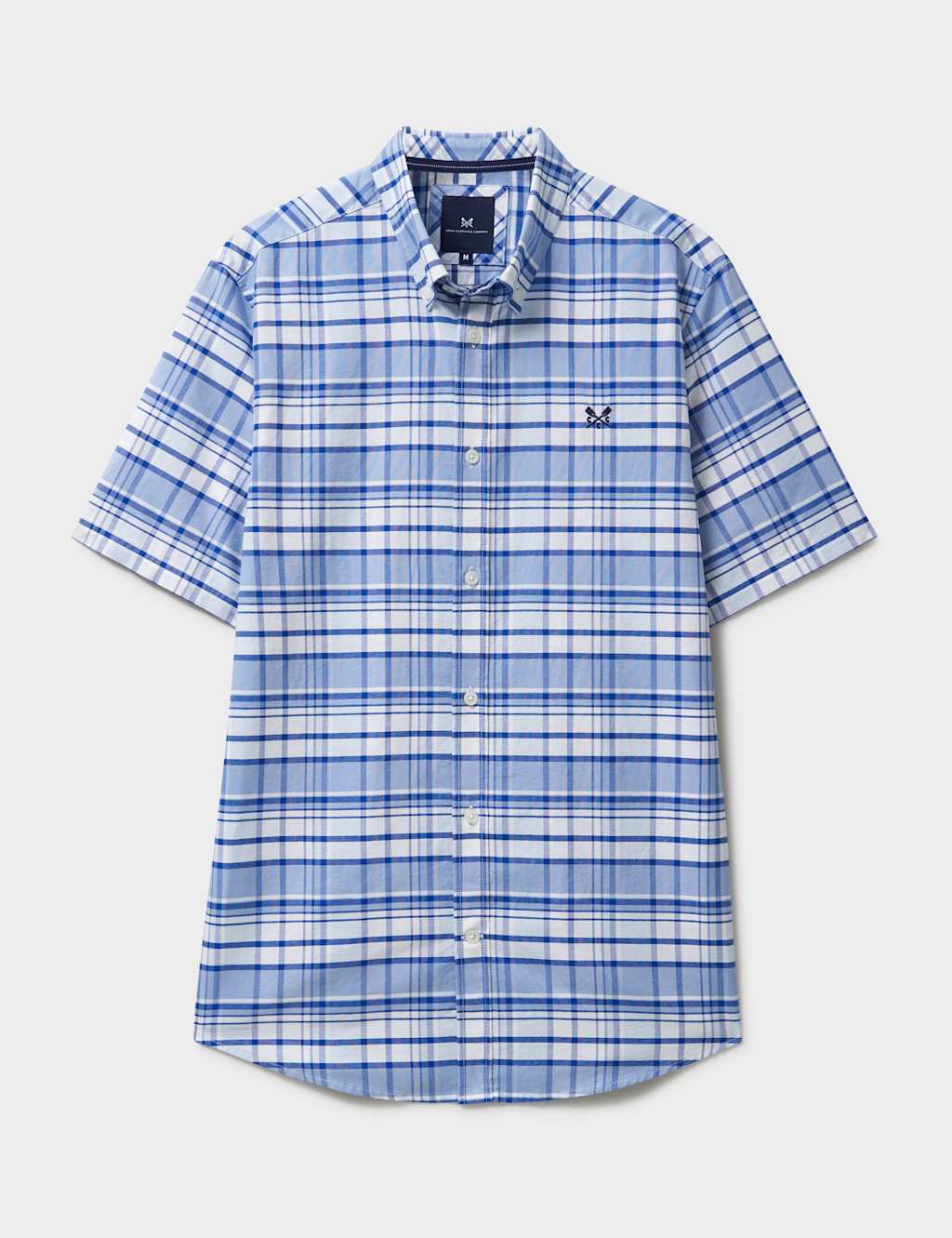 Pure Cotton Check Short Sleeve Oxford Shirt 2 of 5
