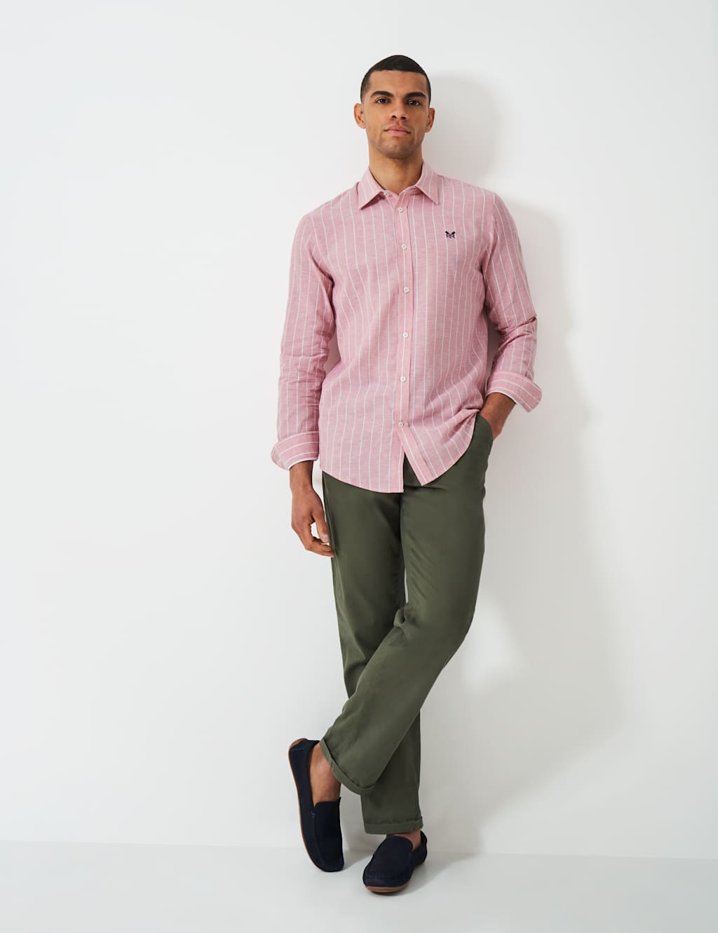 Linen Rich Striped Shirt 3 of 5