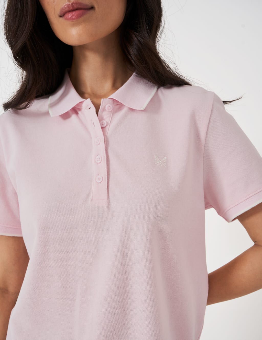 Pure Cotton Polo Top Crew Clothing M S