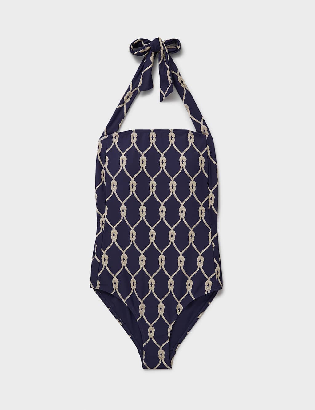 Rope Print Padded Halterneck Swimsuit 2 of 5