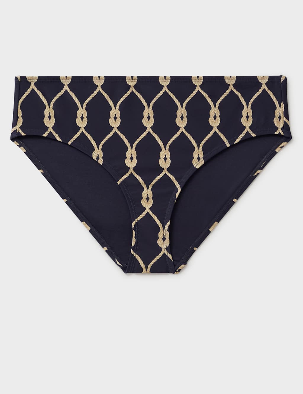 Rope Print High Waisted Bikini Bottoms 2 of 5