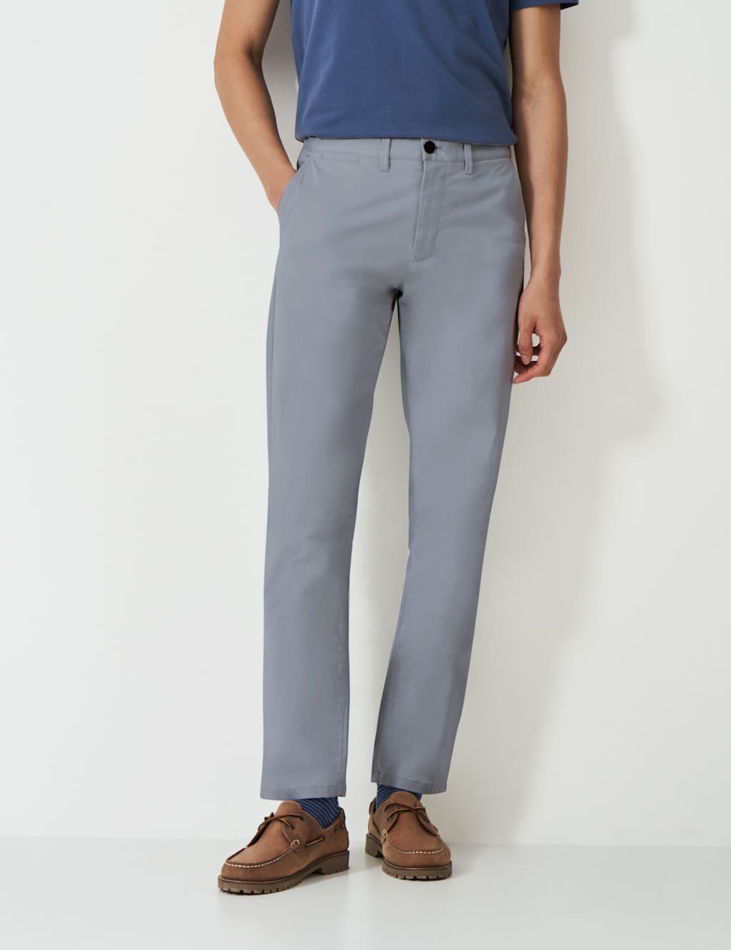 Regular Fit Cotton Rich Straight Chinos 3 of 5