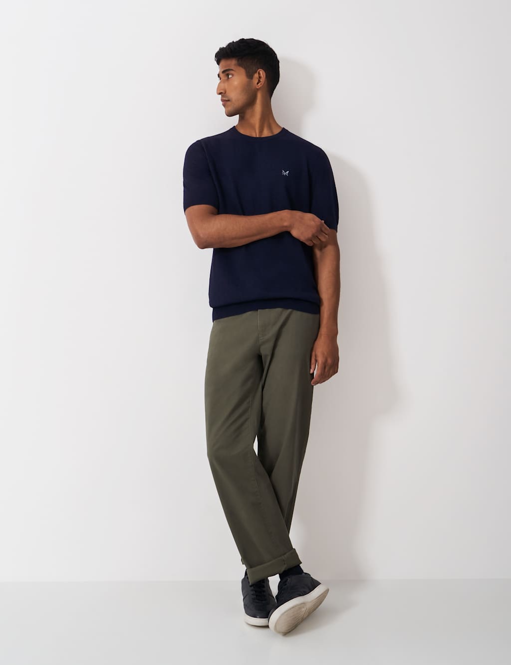 Linen Rich Crew Neck T-Shirt 3 of 5