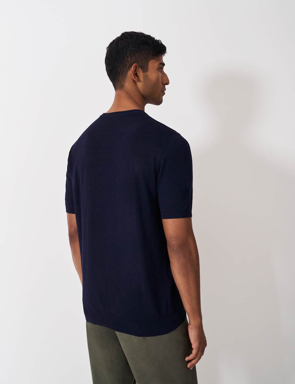 Linen Rich Crew Neck T-Shirt 4 of 5