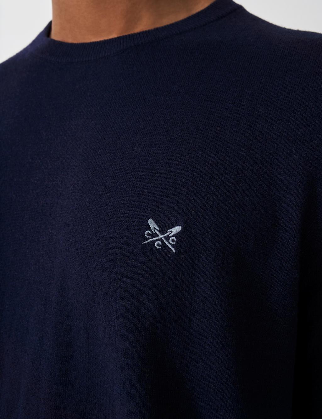 Linen Rich Crew Neck T-Shirt 5 of 5