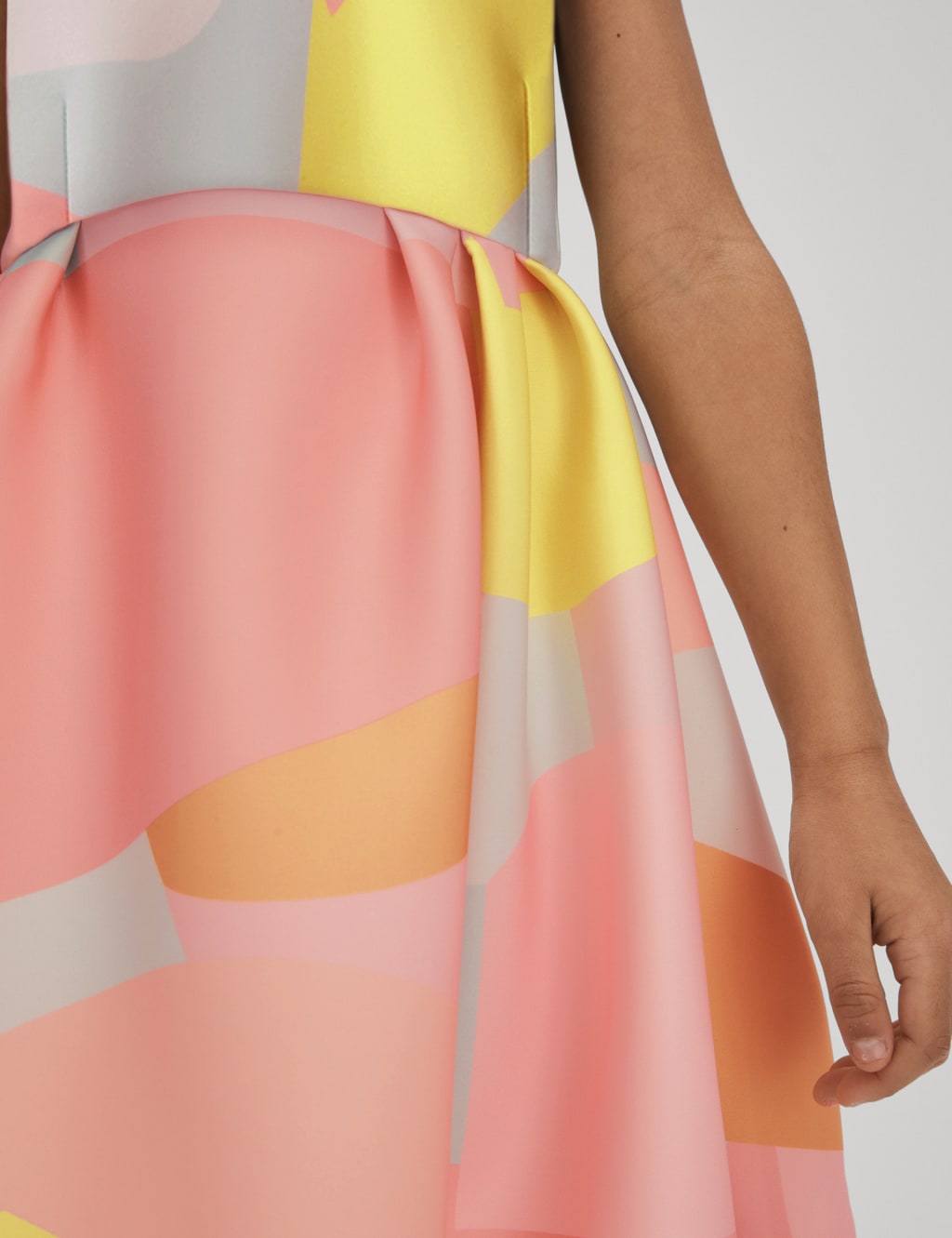 Abstract Print Occasion Dress (4-14 Yrs) 6 of 6