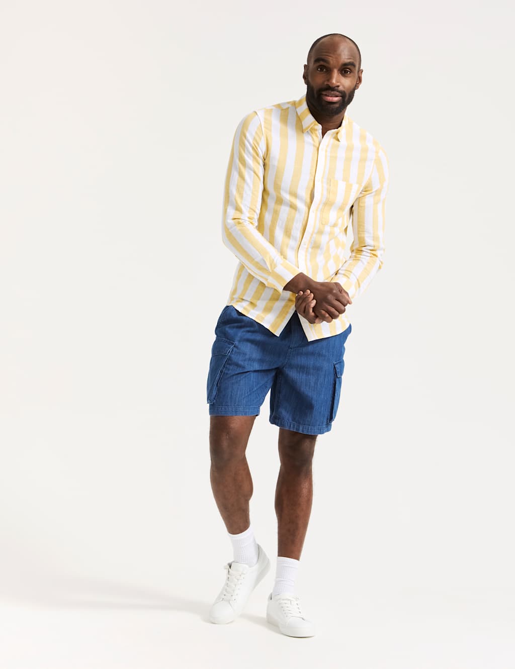 Denim Elasticated Waist Utility Shorts 2 of 6