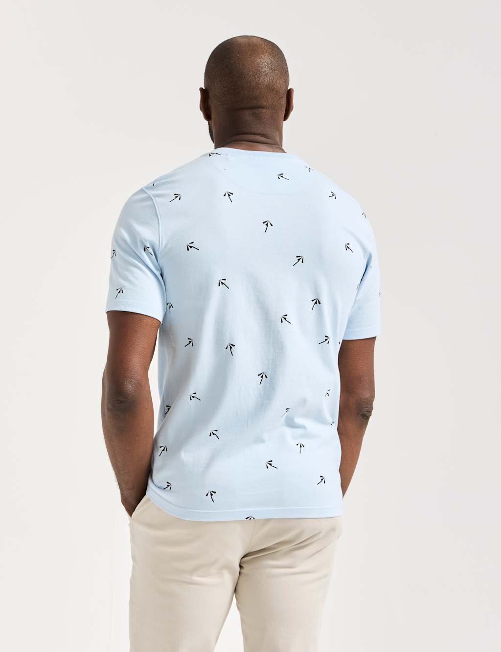 Pure Cotton Parasol Print Crew Neck T-Shirt 4 of 6