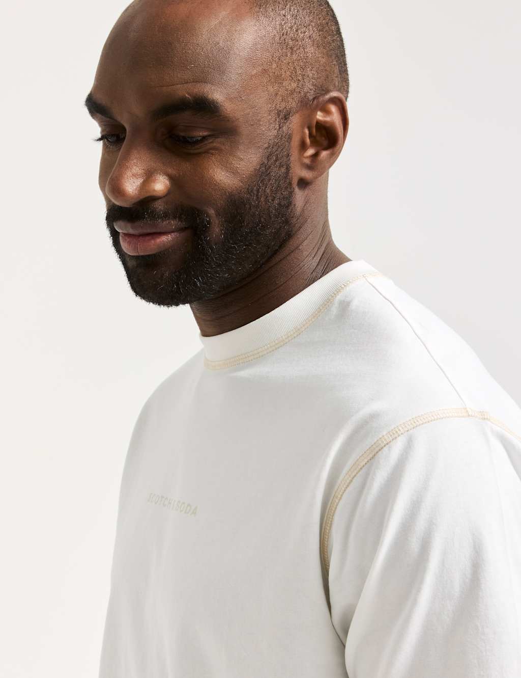 Pure Cotton Crew Neck Chest Logo T-Shirt 3 of 6