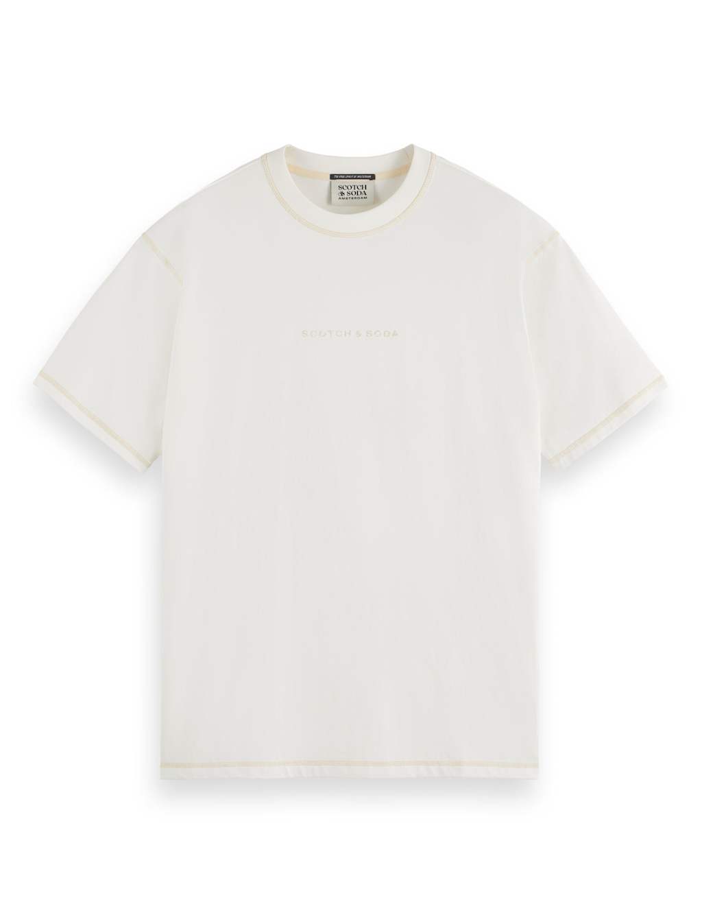 Pure Cotton Crew Neck Chest Logo T-Shirt 2 of 6
