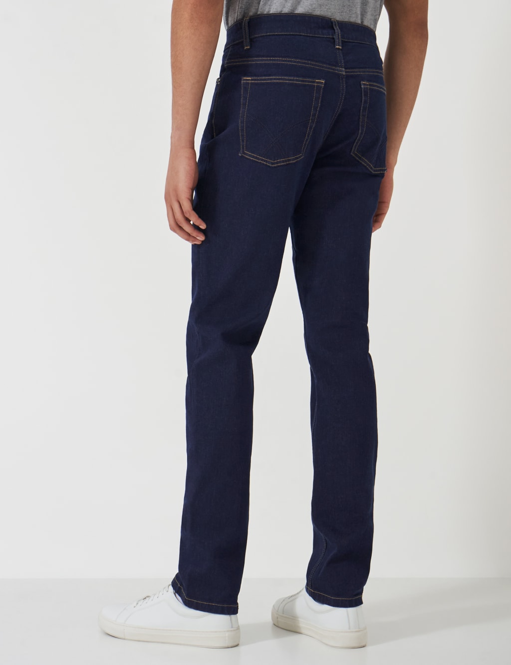 Straight Fit Denim 5 Pocket Jeans 4 of 6