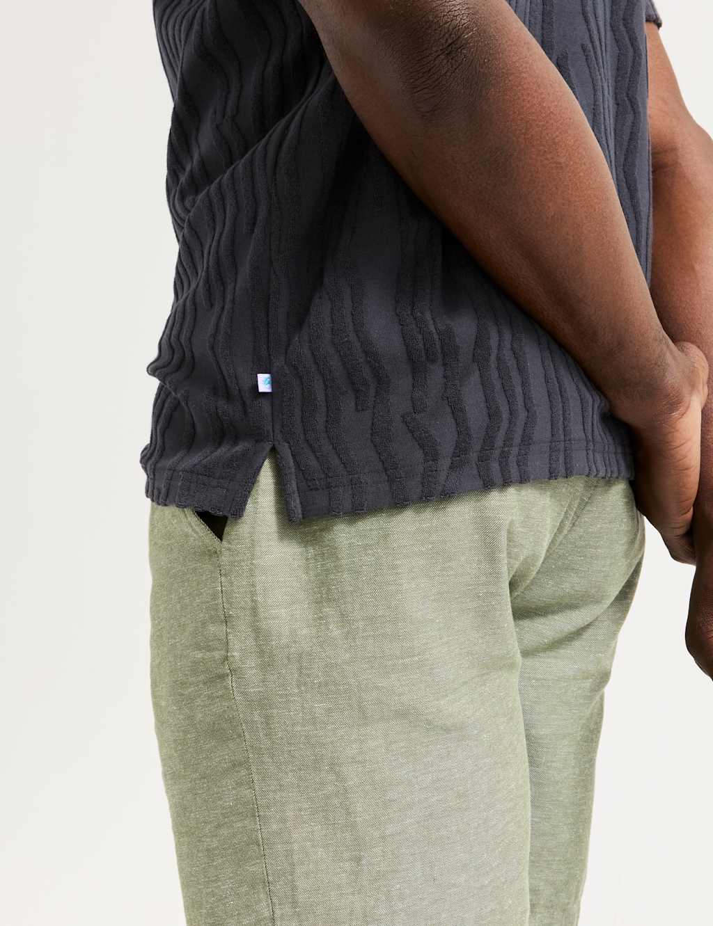 Cotton Rich Textured Jacquard Polo Shirt 6 of 7