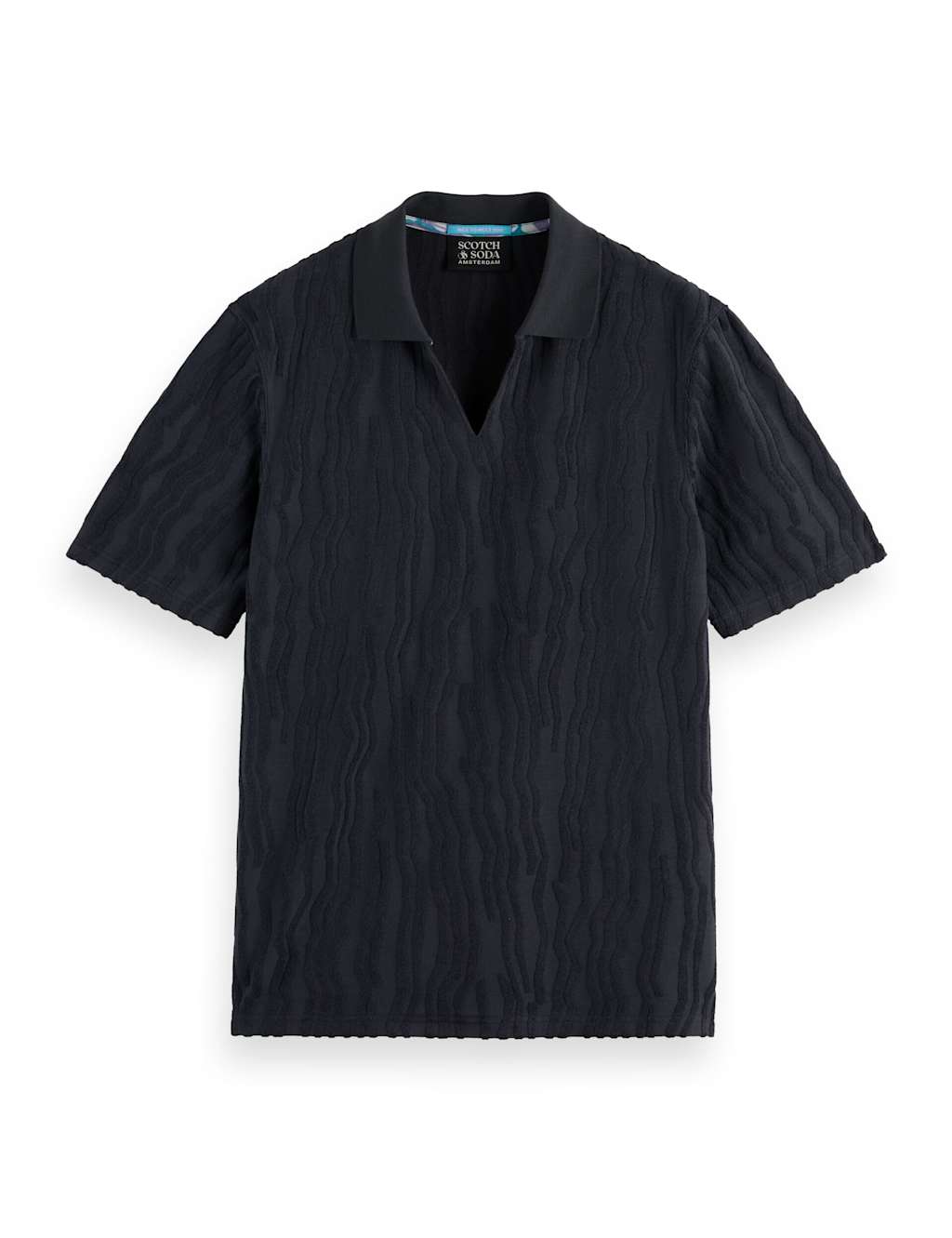 Cotton Rich Textured Jacquard Polo Shirt 2 of 7