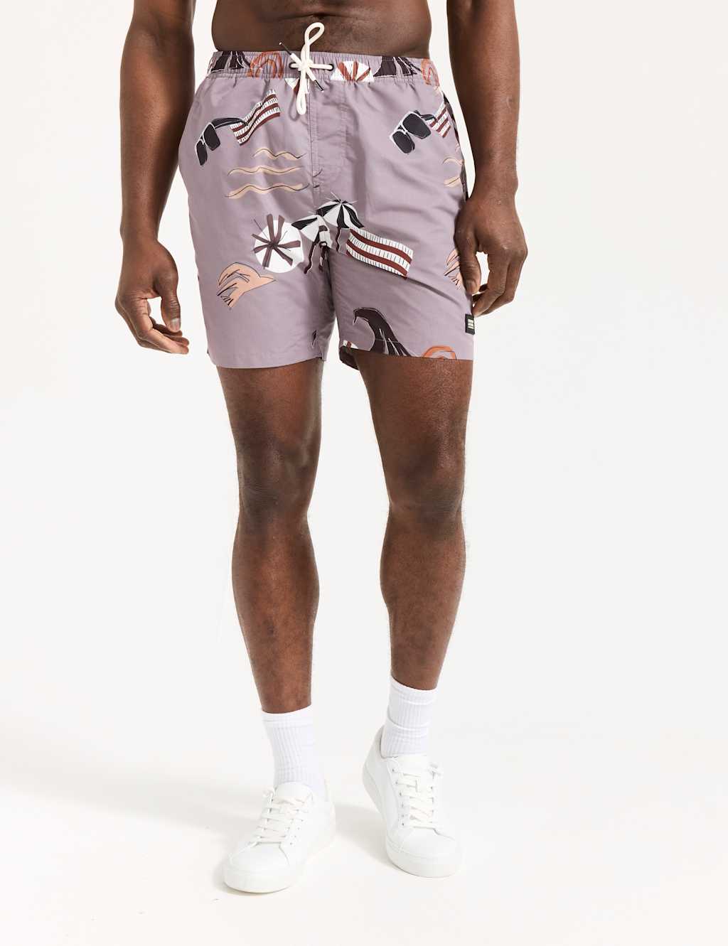 Printed Mid-Length Swim Shorts 3 of 8