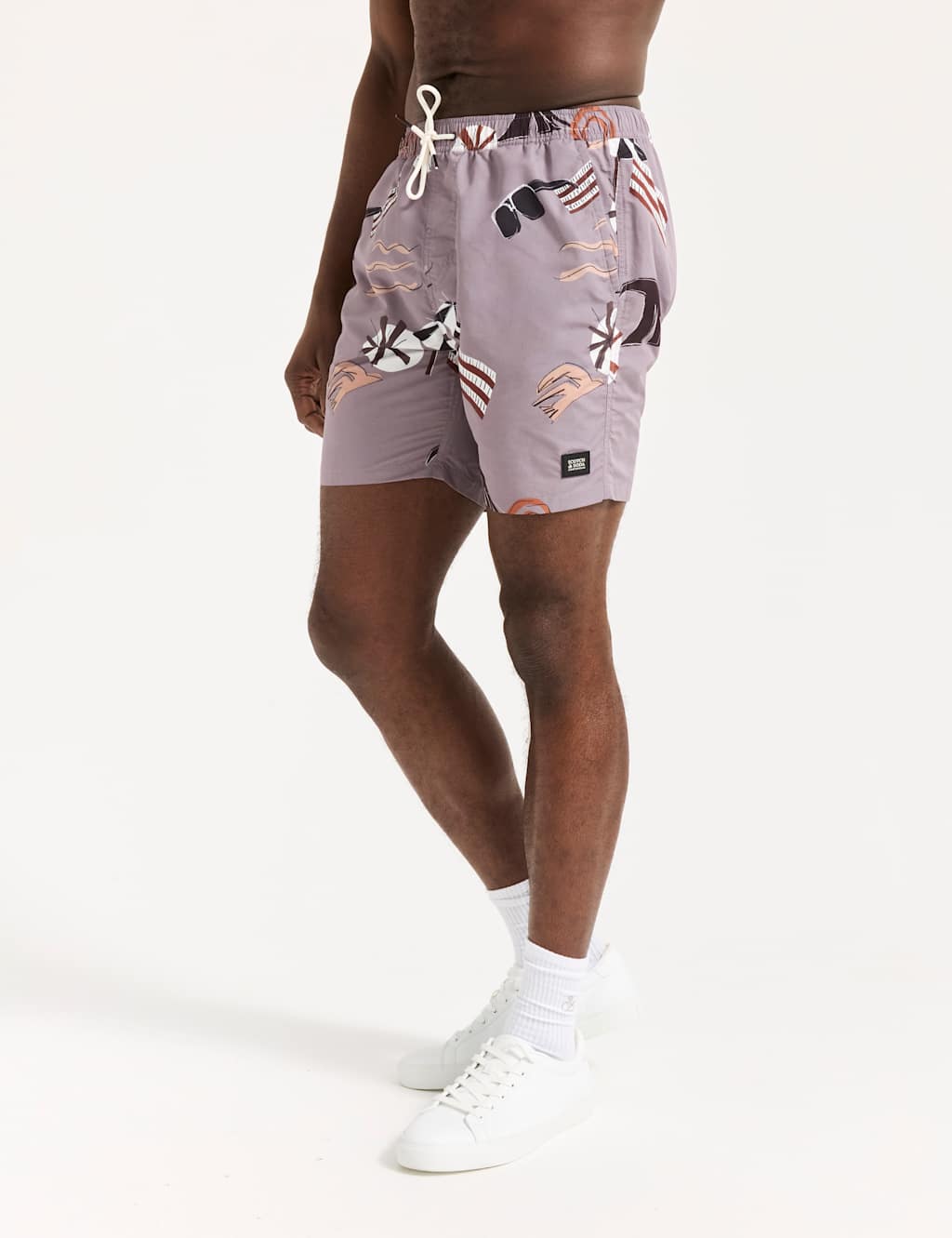Printed Mid-Length Swim Shorts 6 of 8